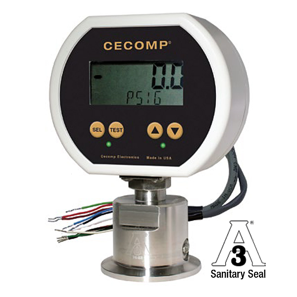 Process Controls Corporation - Cecomp Electronics Sani Gauge® Sanitary Gauge