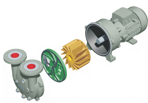 Process Controls Corporation – NASH 2BV5 Monoblock Liquid Ring Pump Drawing schematic