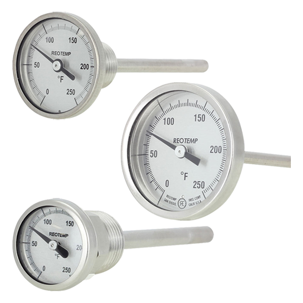 Process Controls Corporation - Reotemp Small Dial Bimetal Thermometers